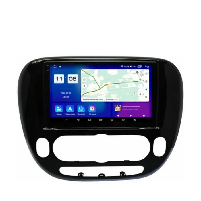 Магнитола для Kia Soul 2013-2019 Parafar (cо встроенным модулем для подключения камер 360) на Андроид 13.0 PF526T1LUX1U2K360