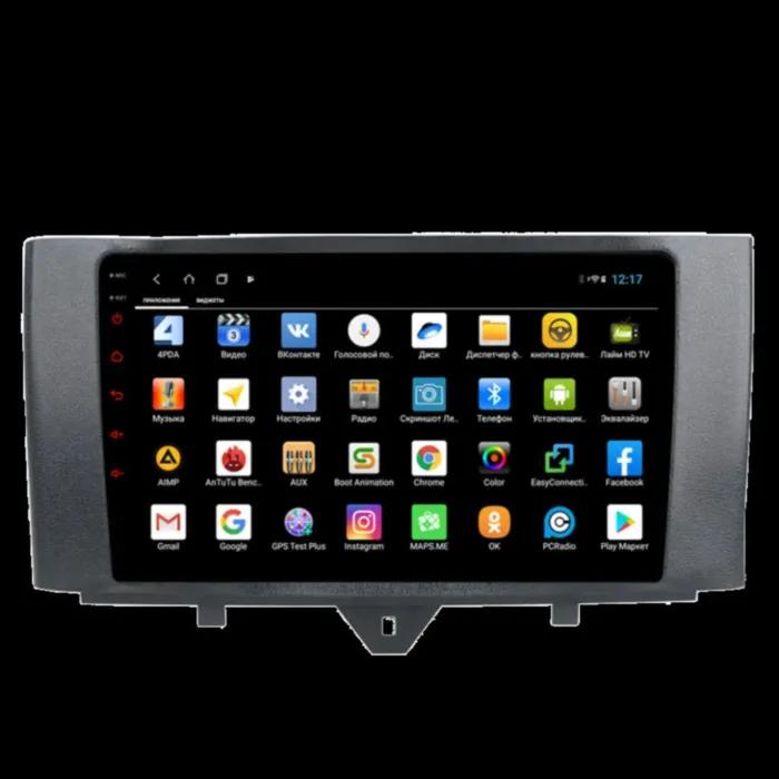 Магнитола для Mercedes Smart 2011-2015, ForTwo 2011-2017 Parafar (cо встроенным модулем для подключения камер 360) на Андроид 13 PF215XHD360