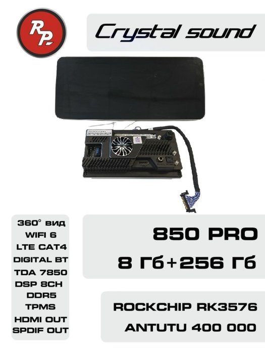 RedPower 850 Crystal PRO 8/256 Гб 12.3 дюймa XLM SPLIT