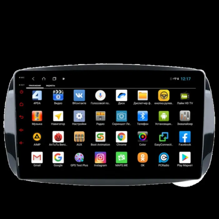 Магнитола для Mercedes Smart 2016+ Parafar (cо встроенным модулем для подключения камер 360) на Андроид 13 PF214XHD360