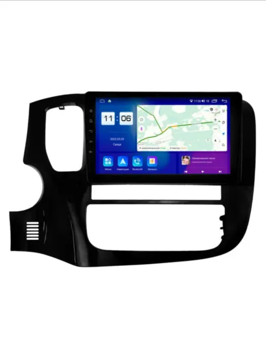 Магнитола для Mitsubishi Outlander 3 2012-2024 9" Parafar (cо встроенным модулем для подключения камер 360) на Андроид 13.0 PF230T2LUX2RNP360