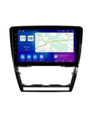 Магнитола для Skoda Octavia A5 2004-2013 (вставки климата глянцевые) Parafar на Андроид 14.0 PF005T2LUX1THD