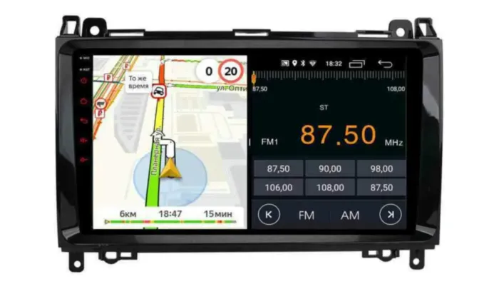 Магнитола для Mercedes B200 / Vito / Viano / B класс / Sprinter / Crafter B200 Parafar глянцевая на Андроид 10.0 PF068T1LUX1TRG