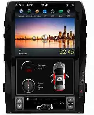 Магнитола с IPS матрицей Tesla для Toyota Land Cruiser 200 2007-2015 экран 16&quot; Parafar на Андроид 9.0 PF381T16