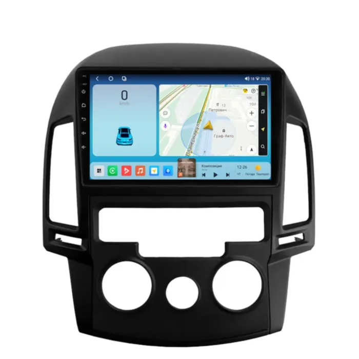 Магнитола для Hyundai i30 2008 - 2011 климат Parafar на Андроид 14.0 PF258T2LUX1THD