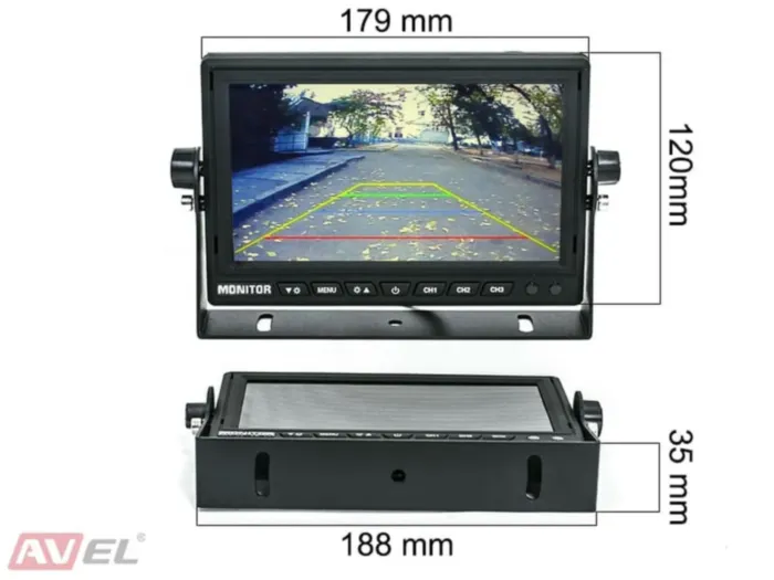 AVEL AVS4714BM (AHD) + AVS407CPR01 + PS-06V + 2 x AVS20CC 4pin