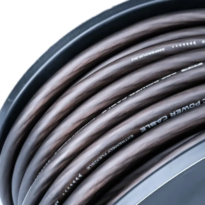 AMP PRO 4Ga OFC Extremely flexible Черный (25м) медь 100%