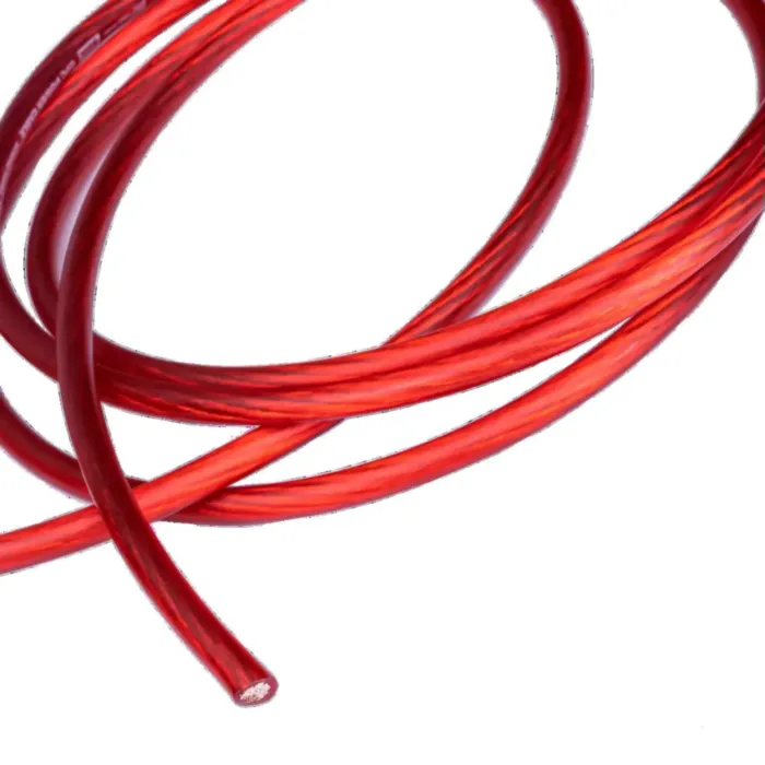 AMP PRO 8Ga OFC Extremely flexible Красный медь 100%