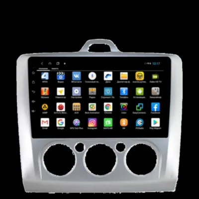 Магнитола для Ford Focus 2 2005-2011 без климата Parafar (cо встроенным модулем для подключения камер 360) на Андроид 13 PF695XHD360