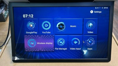 Моторизированный потолочный монитор Parafar 15,6&quot;, для Mercedes V-class Android 9.0, 3+32Гб, с кабелем USB/TF/HDMI, серый цвет PFTech156Merc