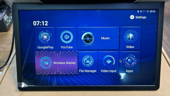Моторизированный потолочный монитор Parafar 15,6", для Mercedes V-class Android 9.0, 3+32Гб, с кабелем USB/TF/HDMI, серый цвет PFTech156Merc
