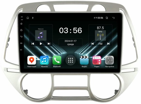 FarCar для Hyundai i20 на Android (DX3244M климат)