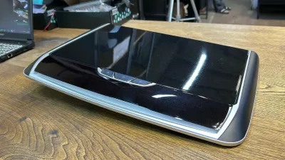 Моторизованный потолочный монитор Parafar 17,3&quot;, Android 9.0, 3+32Гб, с кабелем USB/TF/HDMI, черный со сменными крышками бежевого и серого цвета PFTech173