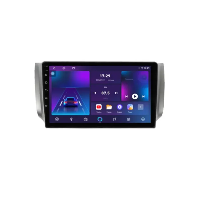 Магнитола для Nissan Sylphy, Sentra 2012-2019 серая Parafar на Андроид 13.0 PF875T2RN2K