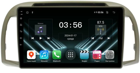 FarCar для Nissan Micra March K12 на Android (DX3305M)