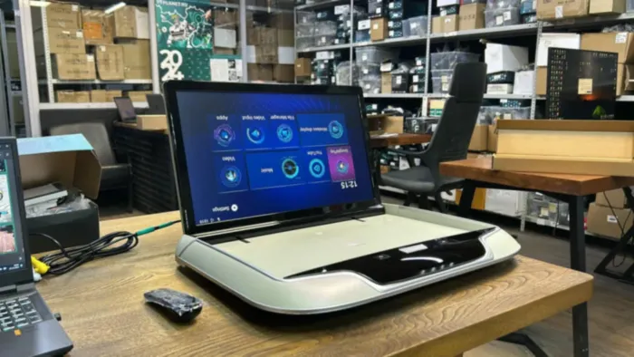 Потолочный монитор Parafar 21,5", Android 9.0, 3+32Гб, с кабелем USB/TF/HDMI, серый цвет PFTech215grey