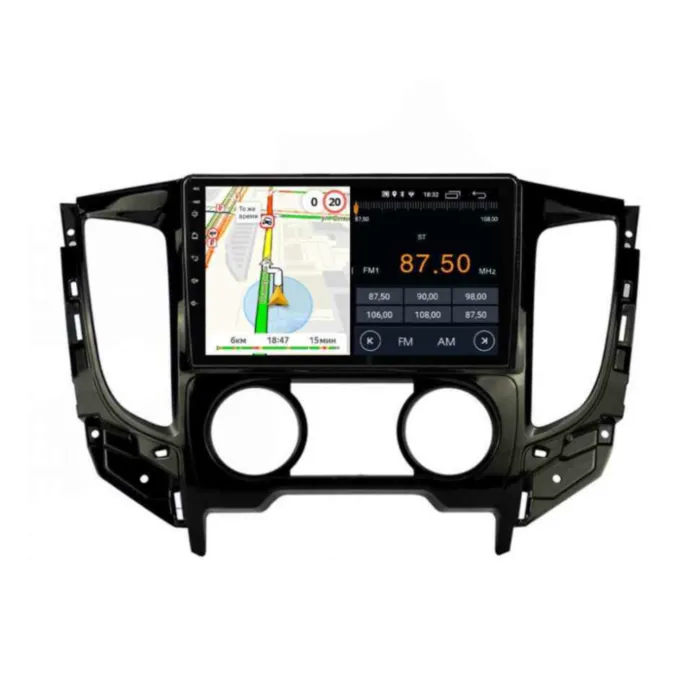 Магнитола для Mitsubishi Triton Manual Ac, Uv Black Parafar на Андроид 14.0 PF168KHD-AC