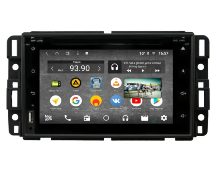 Магнитола с IPS матрицей для Chevrolet Tahoe 3 2006-2014 Parafar на Андроид 7.1.1 PF041K