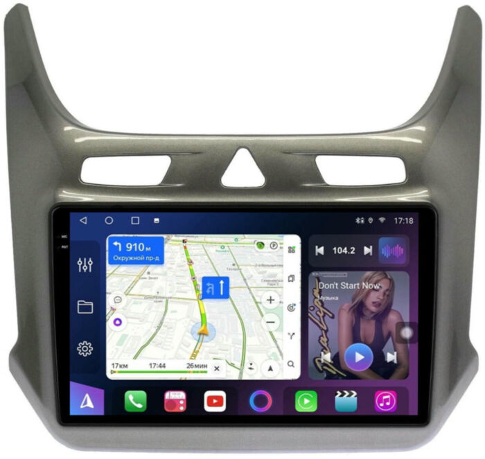 FarCar s500 Plus 2K для Chevrolet Cobalt, Ravon R4 на Android (XXL3333M серый глянец)