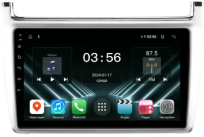 FarCar для VW Polo на Android (DX910M серебро)