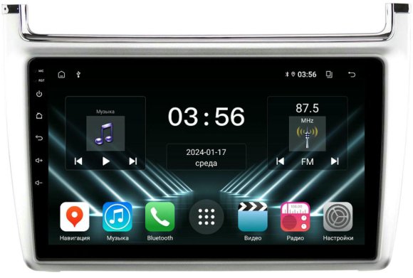 FarCar для VW Polo на Android (DX910M серебро)
