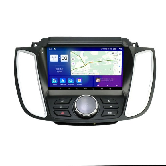 Магнитола для Ford Kuga 2013-2019 для автомобиля без камеры Parafar (cо встроенным модулем для подключения камер 360) на Андроид 13.0 PF262-9LUX3U2K360