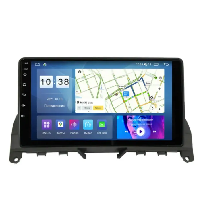 Магнитола для Mercedes-Benz C класс 2006-2011 W204 Parafar на Андроид 13.0 PF222RNP