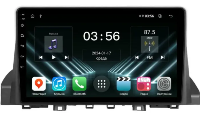 FarCar для Москвич 3, JAC JS4 на Android (DX3349M)