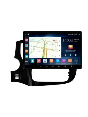 Магнитола для Mitsubishi Outlander 3 2012-2024 9&quot; Parafar (cо встроенным модулем для подключения камер 360) на Андроид 13.0 PF230T2LUX213u2kAIR360