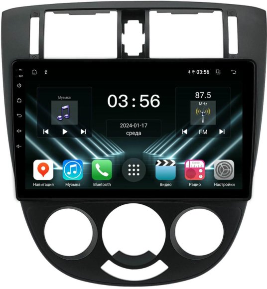 FarCar для Chevrolet Lacetti седан на Android (DX3044M черная кондей)