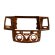 Магнитола для Toyota Hilux/Fortuner 2005-2008 авто с кондиционером цвет Дерево Parafar на Андроид 12.0 PF066ACWFHDAV