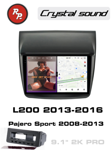 RedPower 85038BCPRO для Mitsubishi L200 (09.2013-02.2016), Pajero Sport (08.2008-09.2013) с рамкой под Б/К