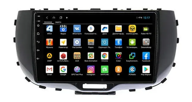 Магнитола для KIA Soul 2019+ с IPS матрицей Parafar (cо встроенным модулем для подключения камер 360) на Андроид 13 PF527XHD360