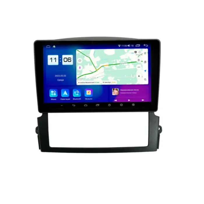 Магнитола для Kia Sorento 2006-2009 Parafar (cо встроенным модулем для подключения камер 360) на Андроид 13.0 PF674LUX1U2K360