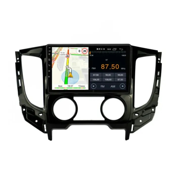 Магнитола для Mitsubishi Triton Manual Ac, Uv Black Parafar на Андроид 13.0 PF168RNP-AC