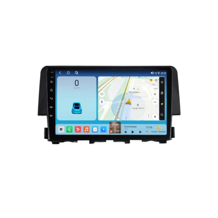 Магнитола для Honda Civic 2016-2020 Parafar на Андроид 14.0 PF977LUX1KHD