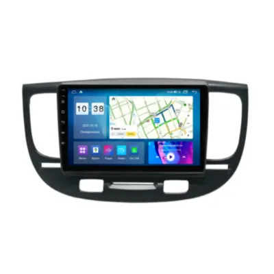 Магнитола для Kia Rio 2005-2011 матовая черная Parafar на Андроид 13.0 PF887LUX1UHD