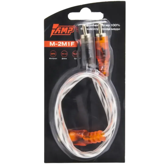 AMP M-2M1F RCA-Разветвитель 1МАМА-2ПАПА