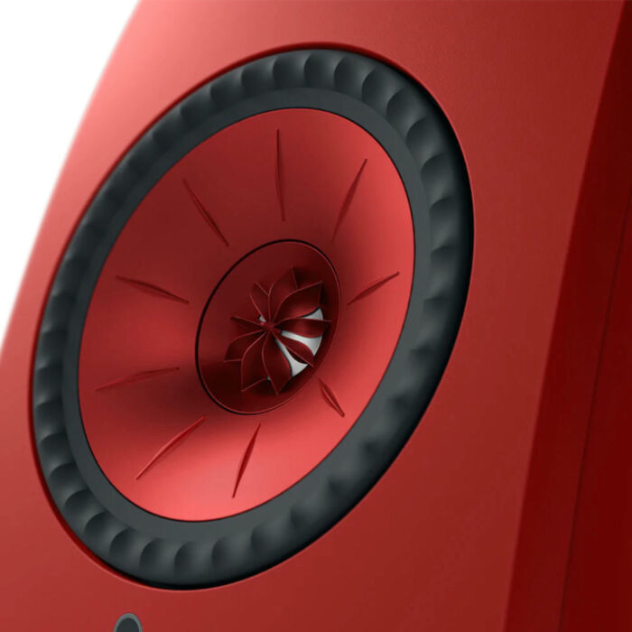 KEF LSX II Lava Red + S1 Floor Stand