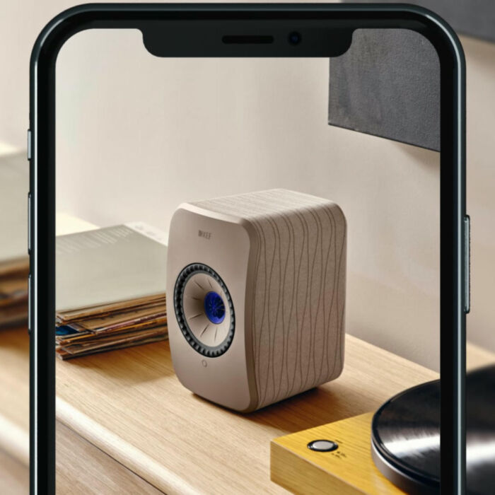 KEF LSX II Lava Red + S1 Floor Stand