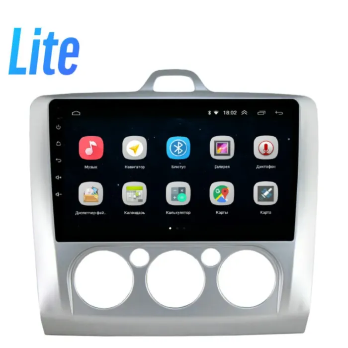 Магнитола для Ford Focus 2 2005-2011 без климата Parafar на Андроид 10.0 PF695Lite