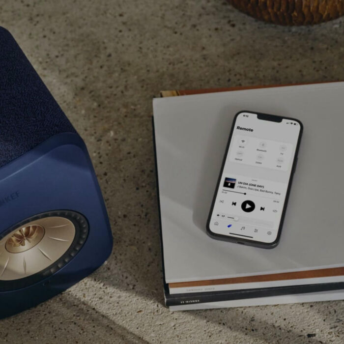 KEF LSX II Cobalt Blue + S1 Floor Stand