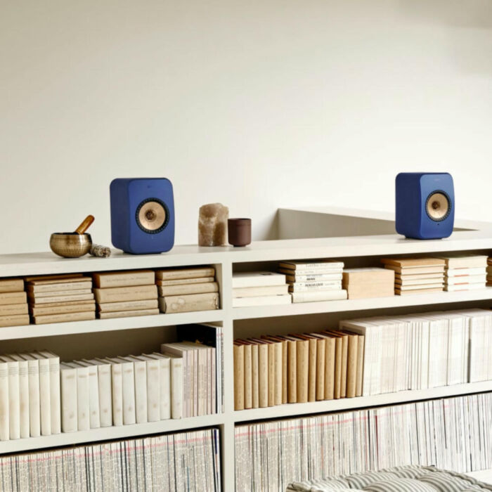 KEF LSX II Cobalt Blue + S1 Floor Stand