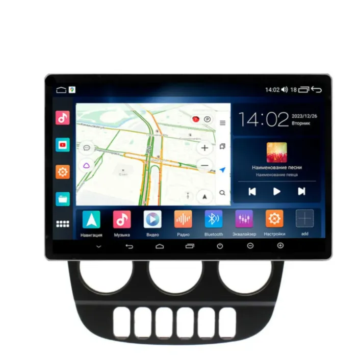 Магнитола для Mercedes ML320 1998-2002 черная Parafar на Андроид 13.0 PF888LUX213u2kAIR