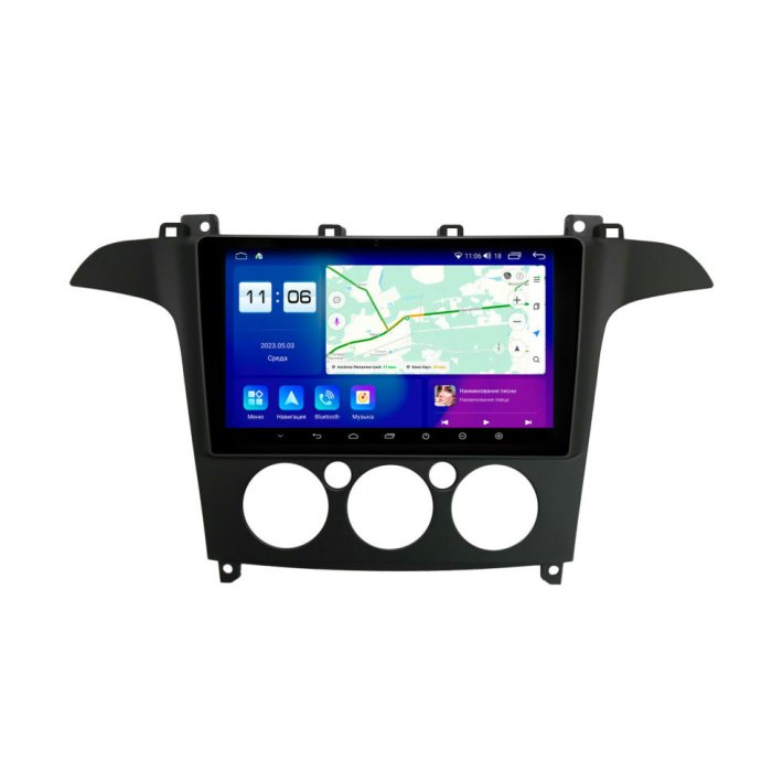 Магнитола для Ford S-MAX 2001-2008 Parafar на Андроид 13.0 PF686T2LUX1U2K