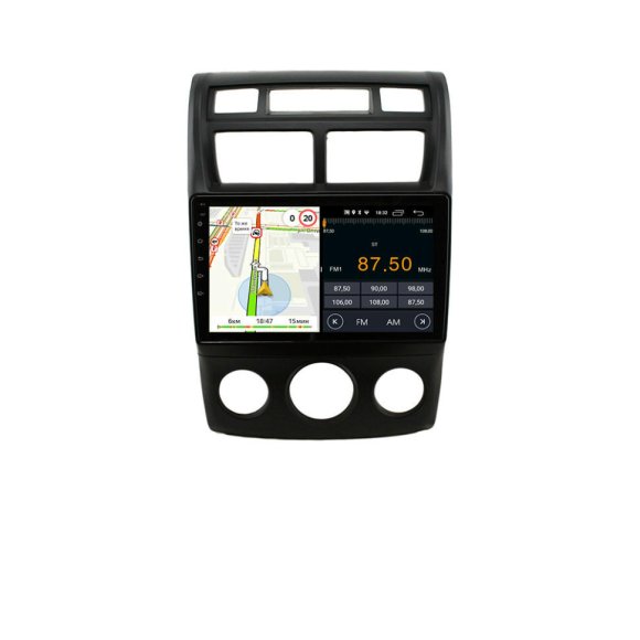 Магнитола для Kia Sportage 2 2007-2010 с кондиционером Parafar на Андроид 13.0 PF536-ACRNF