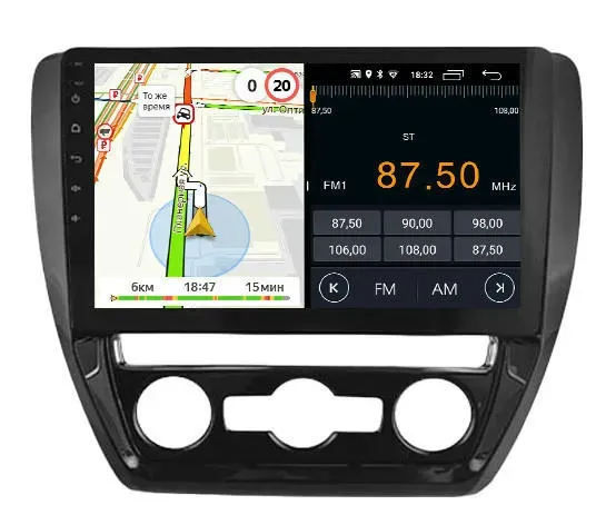 Магнитола для Volkswagen Bora 2016-2018 Parafar на Андроид 12.0 PF990LUX1RGu