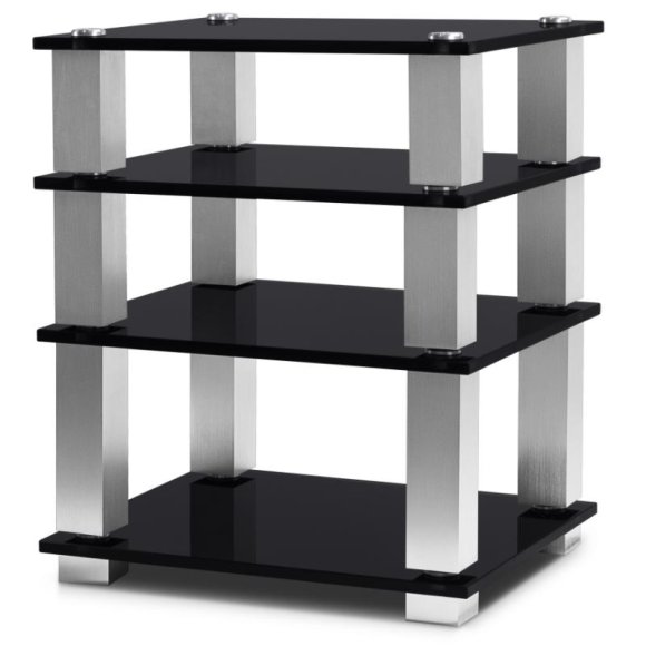 NorStone Square HiFi black glass/silver