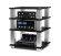 NorStone Square HiFi black glass/silver