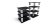 NorStone Square HiFi black glass/silver